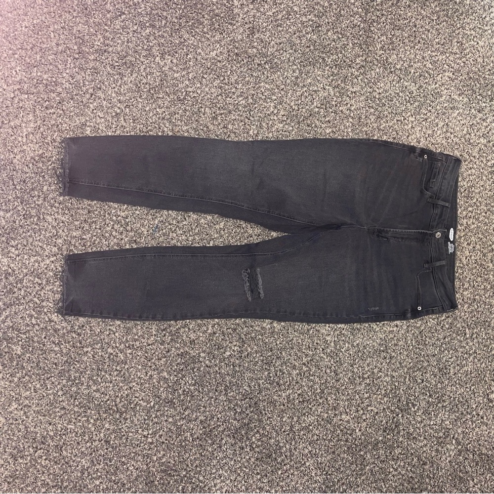 Old Navy Black Distressed Jeans